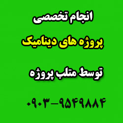 انجام پروژه های دینامیک
