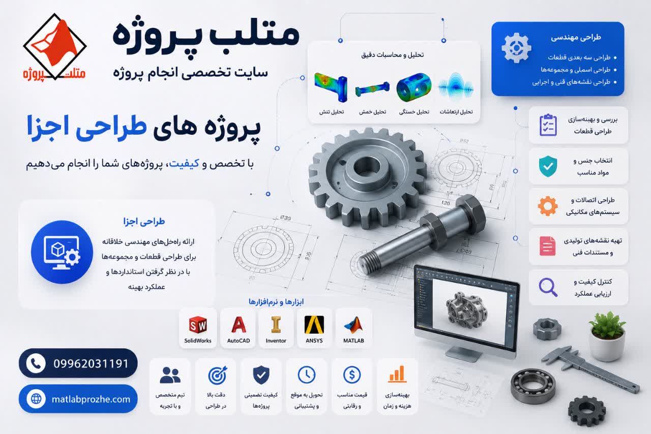 انجام پروژه طراحی اجزا